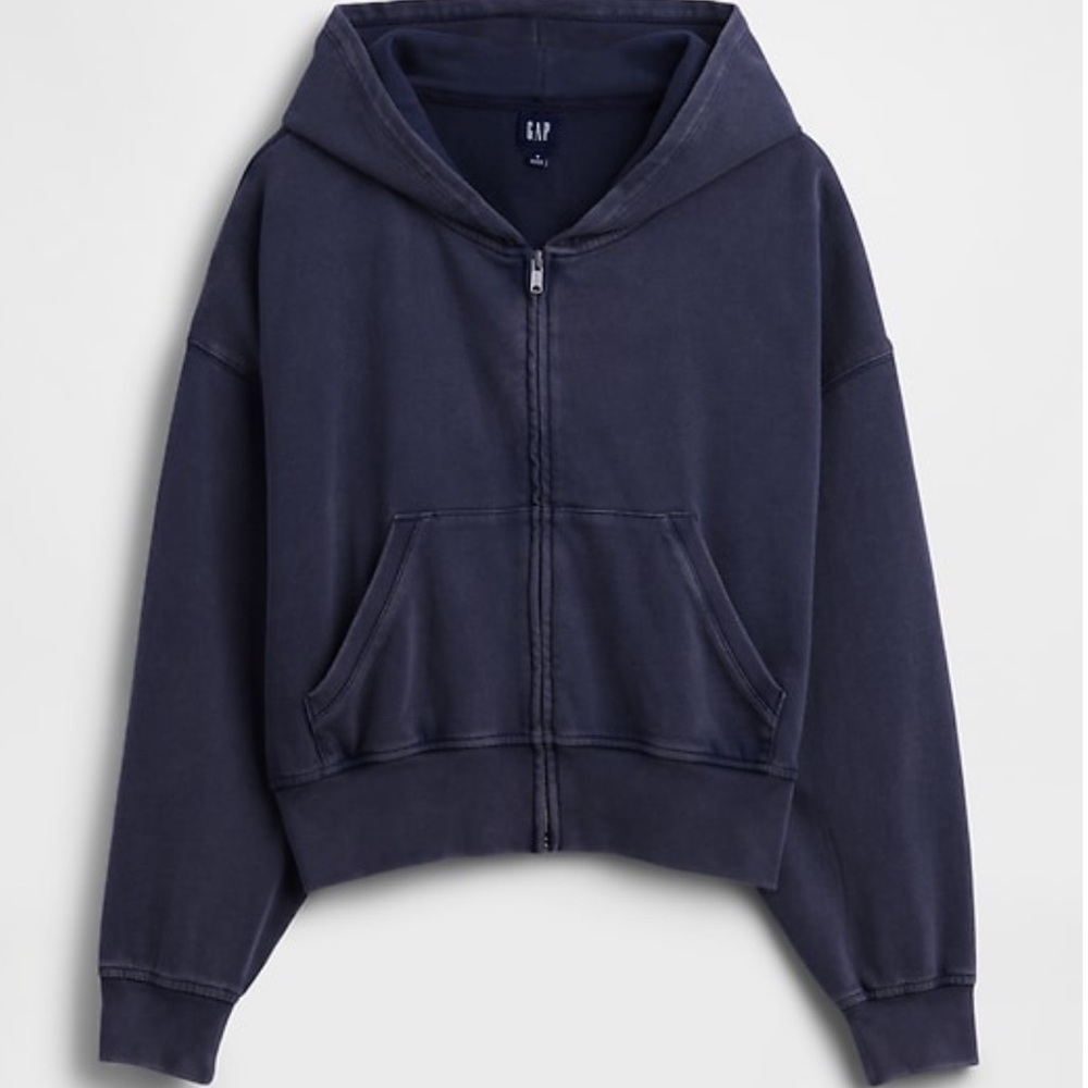 Navy Blue Women's Matching Zip Up Sweatset - Picture 2 of 9